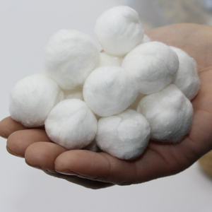 100% di alta qualità della fabbrica di cotone organico puro OEM batuffoli di cotone, batuffoli di cotone bianco - Product Image 1