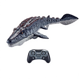 Jouets télécommandés pour enfants <span class=keywords><strong>Mosasaurus</strong></span> 2,4 GHz, design étanche, animaux en plastique électriques, cadeau RC - Product Image 1
