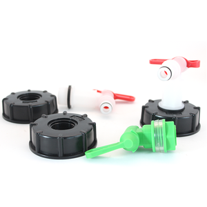 Accouplement HT <span class=keywords><strong>pour</strong></span> <span class=keywords><strong>robinet</strong></span> en plastique <span class=keywords><strong>IBC</strong></span> DN50 S60x 6 Surface lisse connecteur de réservoir fourre-tout en matériau PP - Product Image 1