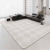 Premium Shurong Cotton Texture Home Area Carpet Hand-tufted Feeling Breathable Lightweight Multi-functional Decorative Rug