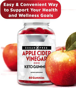 Bonbons Gommeux au <span class=keywords><strong>Vinaigre</strong></span> de <span class=keywords><strong>Cidre</strong></span> de Pomme <span class=keywords><strong>Bio</strong></span> Keto à Marque Blanche pour le Soutien Digestif - Product Image 2