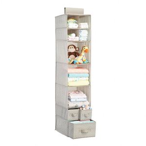 Organizador de Armario para Bebés, Colgante, con 7 Estantes y 3 Cajones - Product Image 1