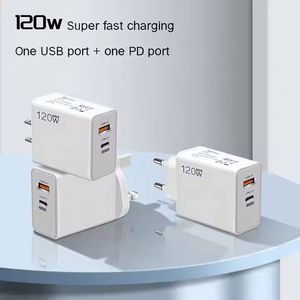 120W <b>USB</b> Charger Fast Charging QC 3.0 67W Fast Charger <b>Type</b> <b>C</b> <b>Adapter</b> Dual Ports <b>USB</b> PD Charger for Mobile Phones - Product Image 2