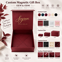 Boîte cadeau écologique personnalisée avec logo, boîte d'emballage en carton rigide à fermeture magnétique pour l'emballage d'accessoires vestimentaires