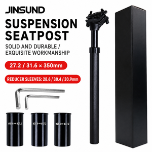 JINSUND Vérin <span class=keywords><strong>de</strong></span> <span class=keywords><strong>selle</strong></span> <span class=keywords><strong>de</strong></span> VTT en alliage d'aluminium amortissant les chocs, <span class=keywords><strong>avec</strong></span> manchon réducteur et <span class=keywords><strong>ressort</strong></span> d'amortissement, Fabricant - Product Image 3