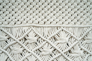 50x40 pulgadas Boho cremoso blanco hecho a mano gran tiro macramé muebles decoración del hogar Manta - Product Image 4