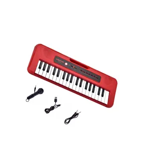 儿童钢琴键盘，儿童钢琴37键音乐钢琴生日礼物玩具带麦克风圣诞礼品盒塑料键盘