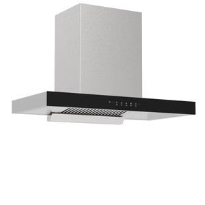 Cappa da Cucina Elettrica Silenziosa in Acciaio Inossidabile con Vetro Temperato, Filtro a Deflettore a T Montato a Parete, 11-14m/<span class=keywords><strong>min</strong></span> - Product Image 2
