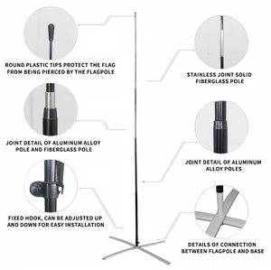 Рекламные баннеры на заказ: флайер-баннеры 10 футов, баннеры-«балийские луны», баннеры-«свопперы», флажки-«капли», флажки-«перья», пляжные флаги - Product Image 4
