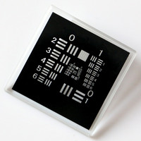 Yaopu Optics Resolution Calibration Plate Machine Vision Calibration Plate 25 * 25MM Positive Piece