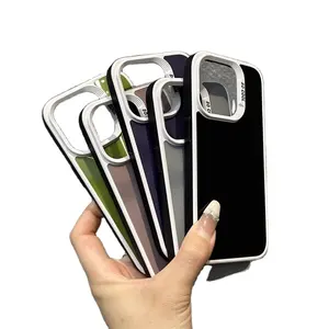 New Laser Minimalist Contrasting Black White Patterns Suitable For iPhone 15 Custom Street Fall Protection Case