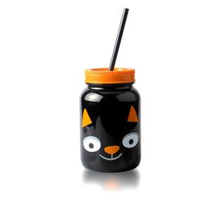 Mug en plastique écologique de 20 oz pour Halloween, avec paille et couvercle, idéal pour café glacé, thé, soda, cocktails, cadeaux - Product Image 2