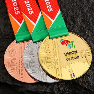 2025 ने स्वर्ण रजत कांस्य धातु के नरम तामचीनी लोगो को खेल रहे अफ्रीकी जूडो पदक पुरस्कार 1 2 <span class=keywords><strong>3</strong></span> - Product Image 6