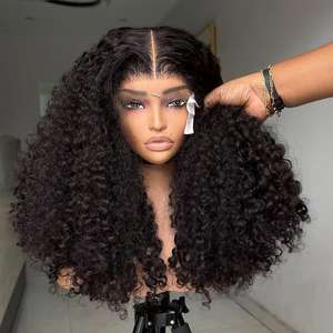 วิกผม250% หนาแบบดิบของชาวบราซิลวิก<span class=keywords><strong>ผม</strong></span>ลูกไม้สำหรับผู้หญิงผิวดำ13x4ลูกไม้ด้านหน้าแอฟโฟรโปร่งแสง HD - Product Image 1