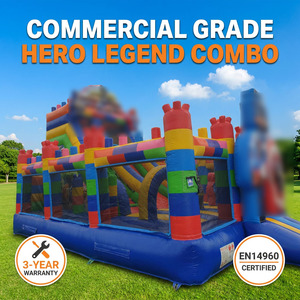 Bloques de Construcción de PVC de 0.55mm con Certificación EN14960, Combo Hero Legend, Grado Comercial, para Alquiler Infantil - Product Image 2