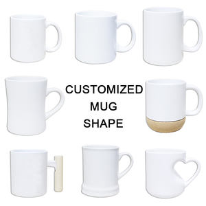 カスタムセラミックマグ11オンスブランクタンブラーカップラージハンドル付きパーソナライズマグ昇華セラミックグリッタープリントマグ - Product Image 5