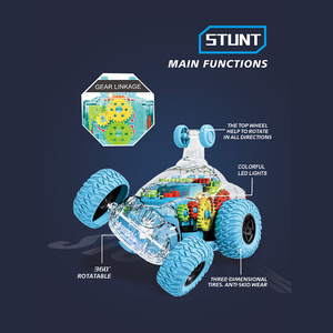 Camión de juguete transparente superventas, duradero, resistente a caídas, con control remoto, coche de acrobacias rodante, regalos promocionales para empresas - Product Image 4