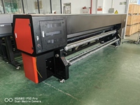 Impresora de inyección de tinta Digital de gran formato de 10 pies y 3,2 M barata con plotter solvente Konica512i 30pl Head Flex Banner