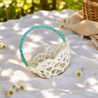 Panier de rangement rond élégant en coton 100% tressé à la main, imperméable, pour la maison – Vente chaude