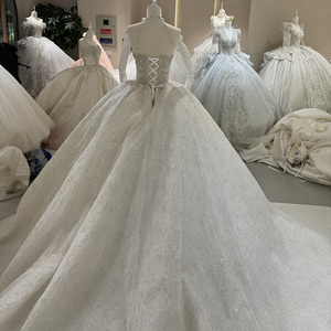<span class=keywords><strong>Abito</strong></span> da <span class=keywords><strong>sposa</strong></span> con paillettes in stile moderno Dw0095 <span class=keywords><strong>abito</strong></span> da ballo con lacci di cristallo scintillante con volant Applique a fiori per <span class=keywords><strong>madre</strong></span> <span class=keywords><strong>sposa</strong></span> - Product Image 4