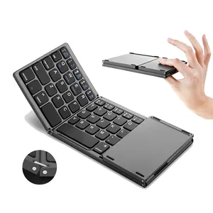 SY121 Keyboard lipat portabel, papan ketik TV pintar nirkabel dapat dilipat untuk Android IOS Laptop Tablet