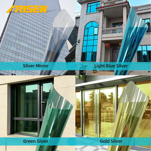Pellicola Riflettente Doppia per Finestre, Controllo Solare per Edifici, Isolamento Termico, Privacy Diurna, Protezione UV, Rivestimento per Vetri, Vendita all'Ingrosso OEM - Product Image 1