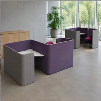 Cabines de bureau modulaires insonorisées, cloisons de bureau, séparations pour salles de réunion intérieures, montage facile pour les écoles et les espaces commerciaux