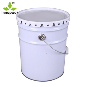 Seau à peinture métallique rond vide personnalisé non homologué avec anneau de verrouillage pour produits chimiques - Product Image 4
