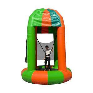 Trampoline gonflable pour enfants avec cordon pour le saut à l'élastique - Product Image 2