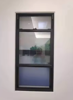 Ventanas Corredizas Simples de Aluminio Serie 83 con Vidrio Templado, Sello de Tira de Lana y Función de Inclinación para una Fácil Limpieza