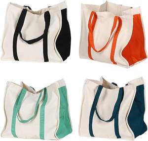 Custom Printed Logo <b>Cheap</b> Canvas Shopping <b>Tote</b> <b>Bag</b> Large Capacity Shoulder <b>Bag</b> - Product Image 5