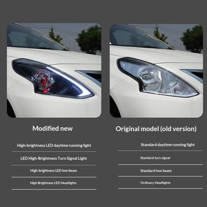 Conjunto de Faros Delanteros TYPY para Nissan Sunny, Lentes LED Modificadas, Ojo de Diablo, Luz Diurna, Señal de Giro Dinámica, 12V - Product Image 3