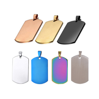 Fournisseur d'étiquettes de chien Étiquettes de nom de chien en diamant en gros Étiquette de chien en acier inoxydable par sublimation