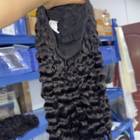 Demi-perruques en cheveux humains bouclés indiens de qualité supérieure, cheveux bruts bouclés birmans, livraison directe, demi-perruques sans colle à enrouler, prix de gros