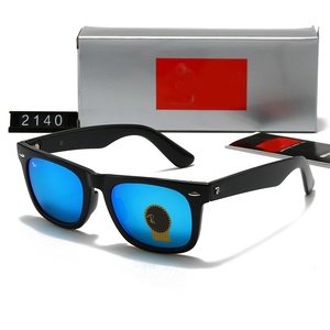 Lunettes de <span class=keywords><strong>soleil</strong></span> carrées en métal Ray 2140, tendance 2025, polarisées UV400, vintage, premium pour hommes et femmes, lunettes de haute qualité, logo personnalisé - Product Image 3
