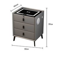 Table de Chevet Moderne à 3 Tiroirs avec Plateau en Pierre Frittée, Table d'Appoint Polyvalente pour Chambre, Salon et Rangement de Chevet – Direct Usine