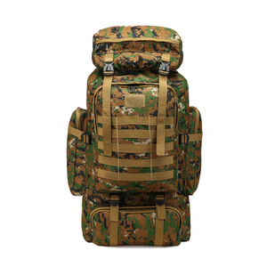 Zaini con gilet verde militare di buona qualità impermeabile all'ingrosso personalizzato zaino da trekking con borsa mimetica - Product Image 4