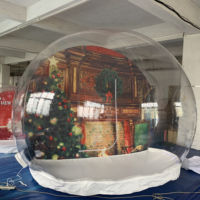 Tente à bulles transparente gonflable, ballon à bulles, décoration de fête de mariage, événement publicitaire, décoration extérieure avec ventilateur, dôme igloo
