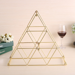 Étagère à vin en métal doré et Rose, support décoratif empilable de <span class=keywords><strong>cuisine</strong></span> en acier, rangement, présentoir, porte-bouteilles comptoir modernes - Product Image 5