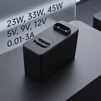 Adaptateur d'alimentation mural UE Electronic 15W 23W 33W AC vers DC 5V 9V 12V 0.4A 1.5A 2A 3A avec charge rapide USB PD3.0 et QC3.0