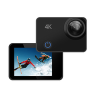 Caméra d'action sportive 4K 30fps WiFi à double écran tactile 16MP, étanche, mini DVR extérieur avec MicroSD, 170°, 40M, ralenti