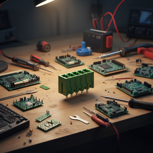 ขั้วต่อแบบเสียบสาย THT ชนิดตัวผู้ สำหรับ PCB แบบ Through Hole 5P พร้อมตัวเรือนสายไฟ - Product Image 3