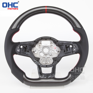 Volant pour VW <span class=keywords><strong>GOLF</strong></span> <span class=keywords><strong>7</strong></span> MK7 GTI GTS R-LINE POLO SCIROCCO <span class=keywords><strong>GTD</strong></span> volkswagen volant en Fiber de carbone - Product Image 4