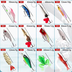 12 aveugles boîte leurres pêche ensemble, cadeau de vacances, Mino crayon bionique appât boîte-cadeau - Product Image 2