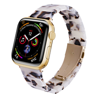 Bracelet en résine IVANHOE pour bracelet Apple Watch 44mm 40mm 42mm 38mm Correa Loop 41mm 45mm pour iWatch Series 7 6 se 5 4 3 Bracelet