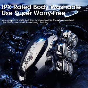 Electric 7D <b>Head</b> Shaver for Bald Men Floating <b>Heads</b> <b>Razor</b> USB Beard Nose Ear Hair Trimmer Super <b>Razors</b> Clipper IPX7 Waterproof - Product Image 2