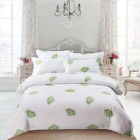 Ensemble de draps et taies d'oreiller en coton 100% 300 fils, tissage floral vintage, quatre pièces, pour la maison et l'hôtel