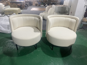 High Quality <strong>Fabric</strong> Upholstered Boucle <strong>Chair</strong> <strong>Club</strong> Negotiation <strong>Chair</strong> With Metal Leg for Restaurant <strong>Chairs</strong> and Tables - Product Image 3