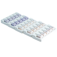 Vente flash Bloc de silicate A16 avec trous Matériel de laboratoire dentaire Blocs de disilicate de lithium CAD CAM pour implant 4 pièces/boîte
