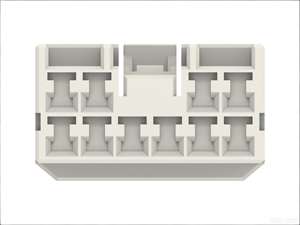 Разъемы TE/Tyco Automotive: пластиковые корпуса, штекеры и гнезда 936092-1, 10-контактный двухрядный автомобильный разъем для проводов - Product Image 2